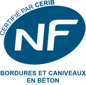 Logo NF Bordures et caniveaux en béton alkern