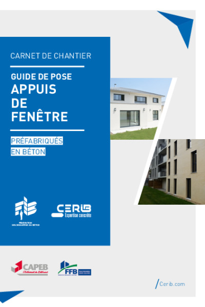 Guide de pose appuis de fenêtre CERIB