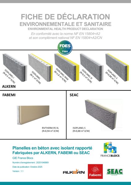 GIE France Blocs_FDES planelles béton avec isolant_2025_10