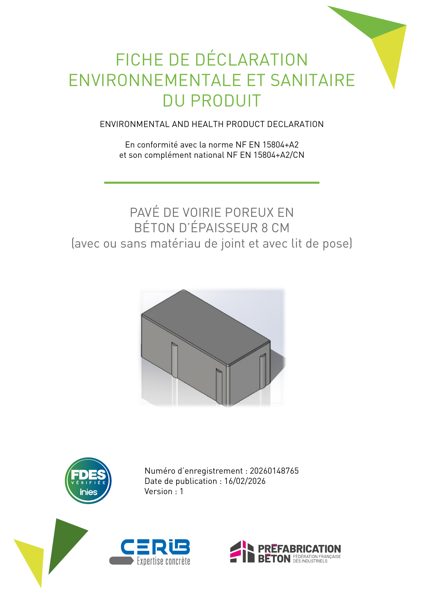 FDES_Pavé__de voirie poreux_8 cm