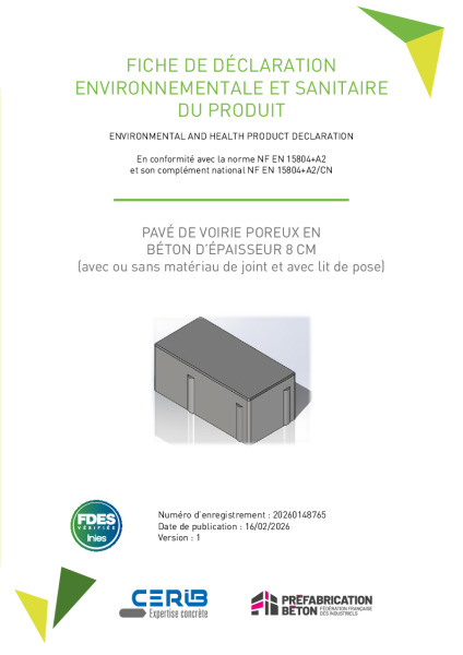 FDES_Pavé__de voirie poreux_8 cm